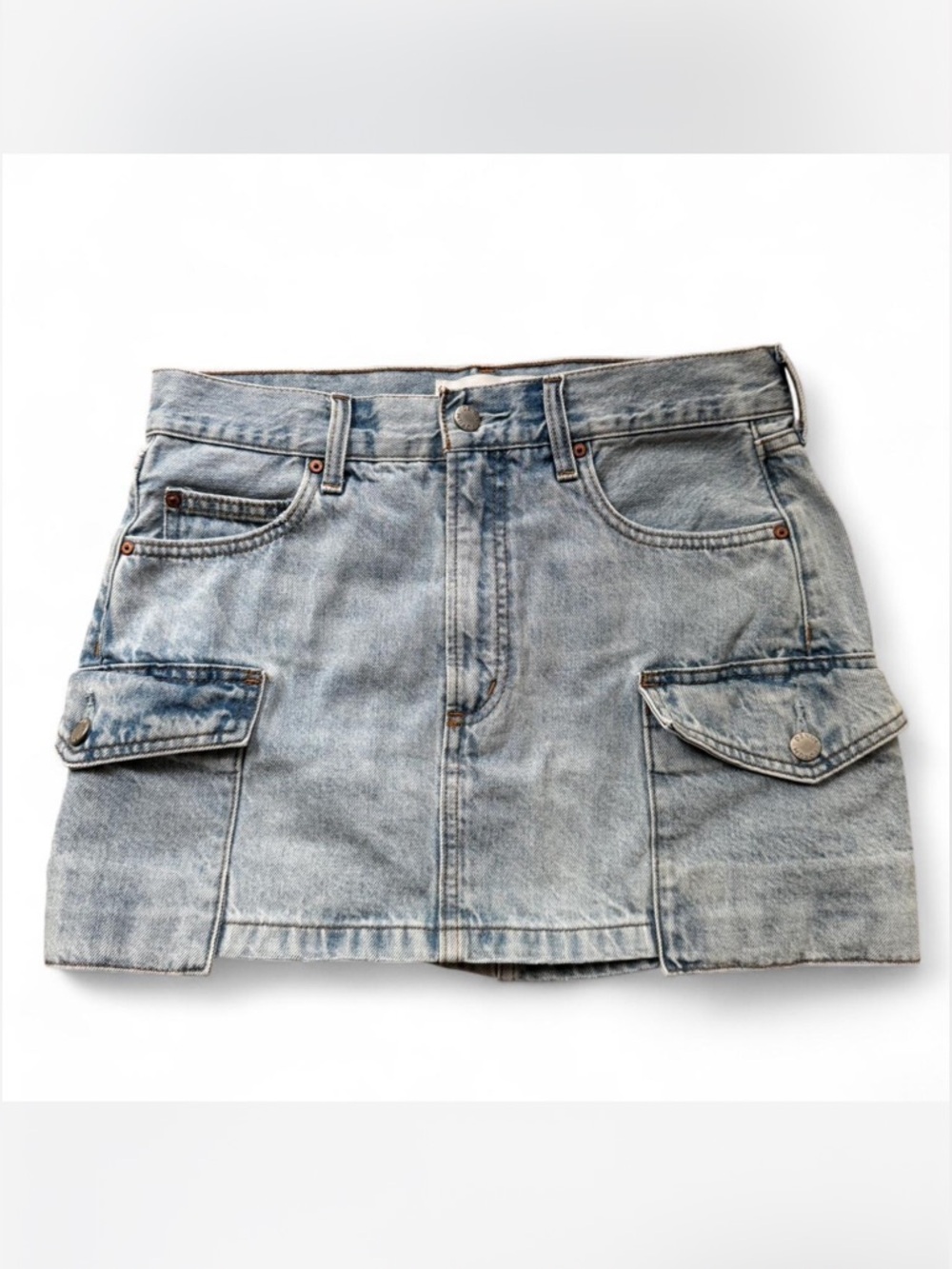 Aritiza Light Wash Denim Mini Skirt size 26